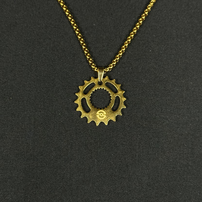 Gear/Sprocket Steel Chain Pendant