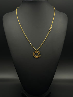 Gear/Sprocket Steel Chain Pendant